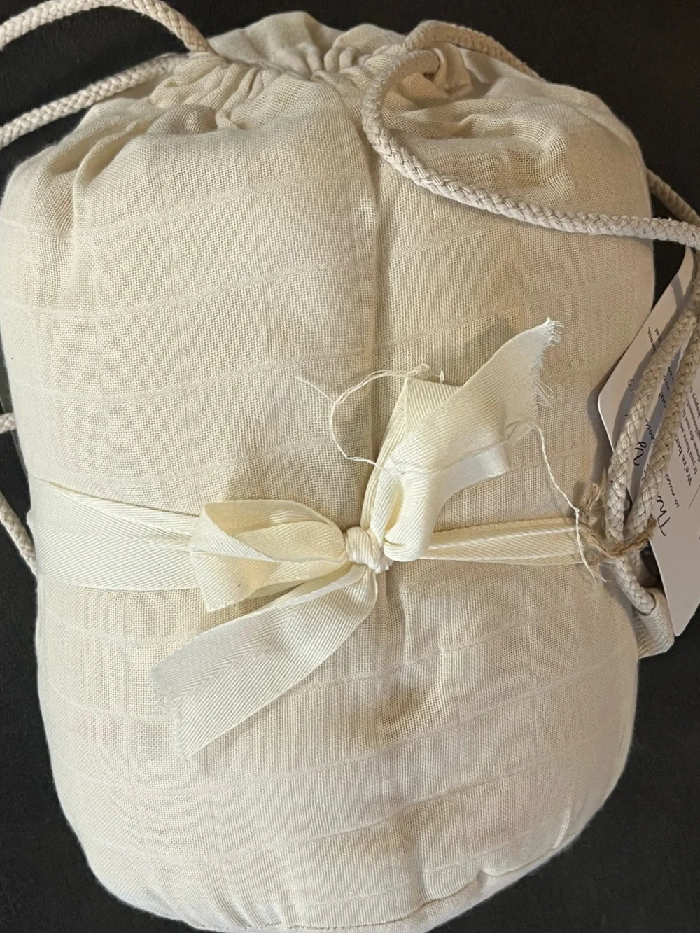 House of Ella Cream Organic Cotton Twin Bed Set NWT